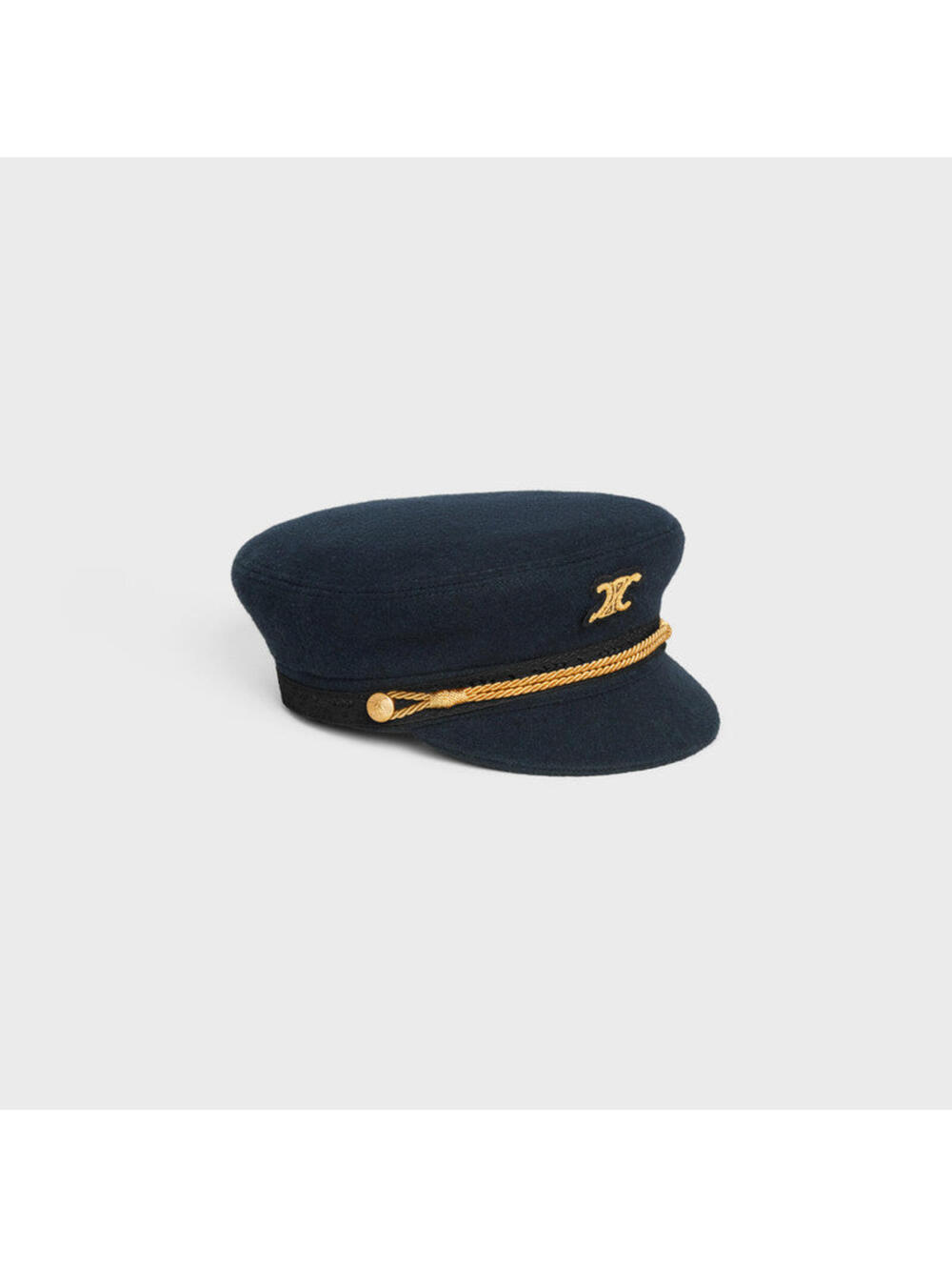 Celine triomphe sailor cap in wool cloth